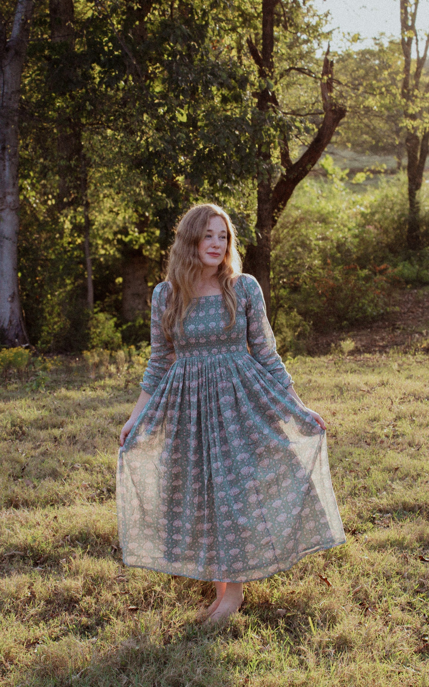 The Junie Smocked Midi Dress