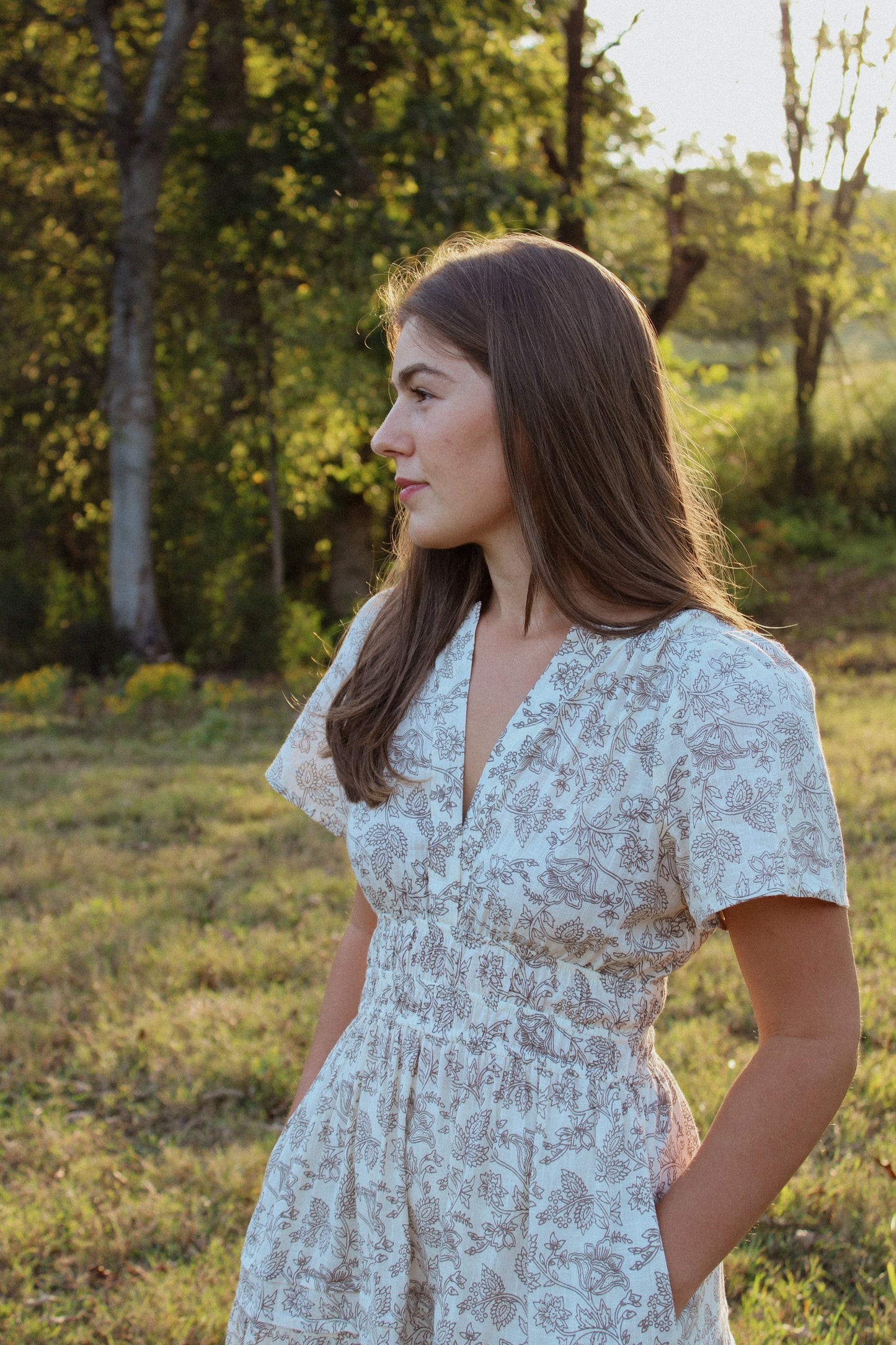 The Blair Smocked Waist Maxi Dress