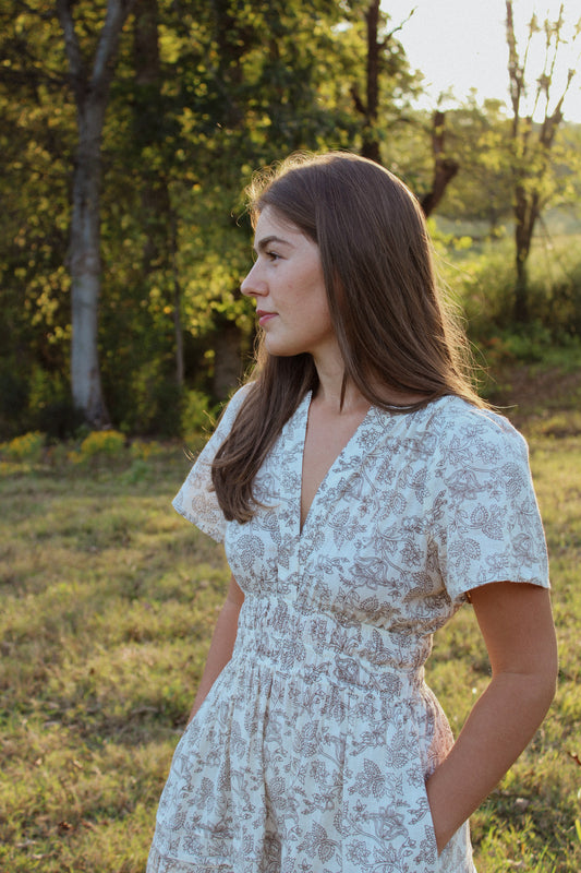The Blair Smocked Waist Maxi Dress