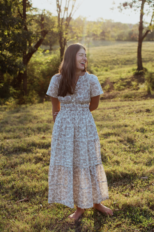 The Blair Smocked Waist Maxi Dress