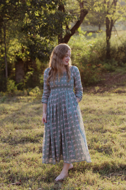 The Junie Smocked Midi Dress